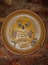 1973 OWL 9" Pacific Stonewear Inc. USA Ashtray MCM Multipurpose
