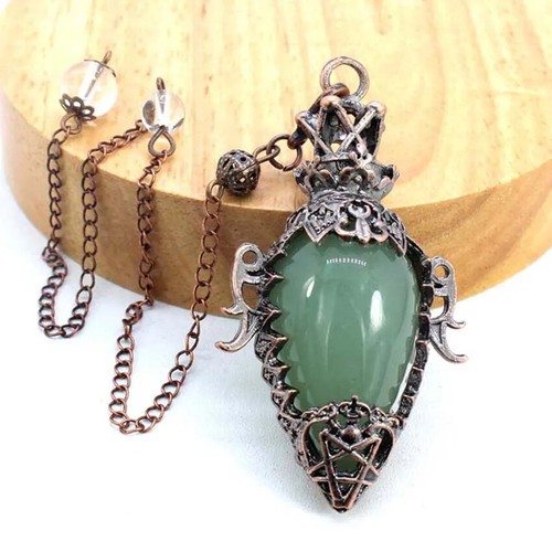 Healing Crystal Water Drop Stone Pendulum for Dowsing Spiritual Divination. - Picture 40 of 42