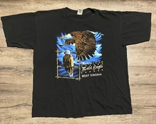 Vintage 1997 American Bald Eagle Products West Virginia Big Print XXL Shirt