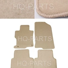 New 4 Pieces Beige Nylon Carpet Floor Mats Fit For 08-12 Honda Accord Sedan Only