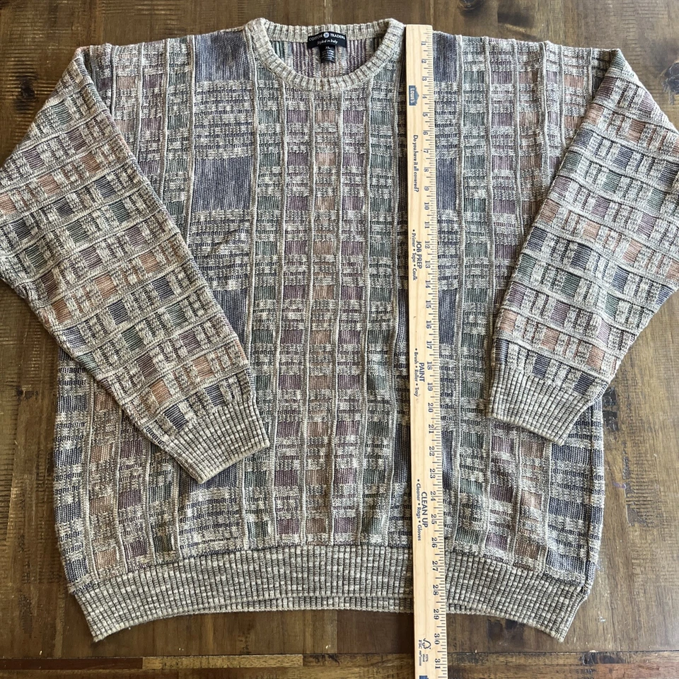 Cotton Traders Sweater * Coogi Bill Cosby Style* Mens XL multicolored Vintage - Image 4 of 4