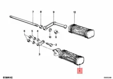 New BMW Square Passenger Foot Peg R60,R65,R75,R80,R90,R100 /5/6/7/T/S/RS/RT/CS