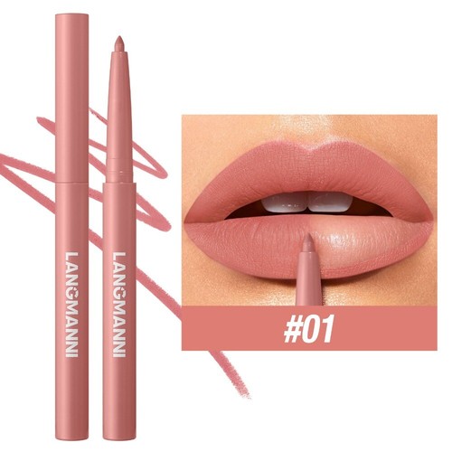 12 Colors Matte Lip Liner Pen Natural Contour Matte Lip Stain Makeup Tool - Picture 9 of 20