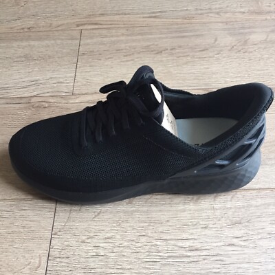 Kizik Athen Herren Schwarz Laufsohle Freihändig Laufschuhe UK 13 US 14