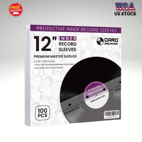 Vinyl records 12 inch LP sleeves Anti-static rice paper for 33 rpm-image