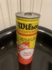 Vintage WILSON Championship Tennis Balls In Unopened Cannister.
