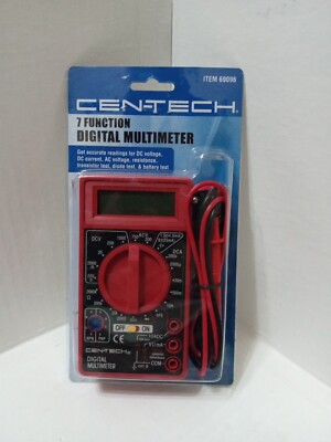 Cen-Tech 7 Function Digital Multimeter #69096 New