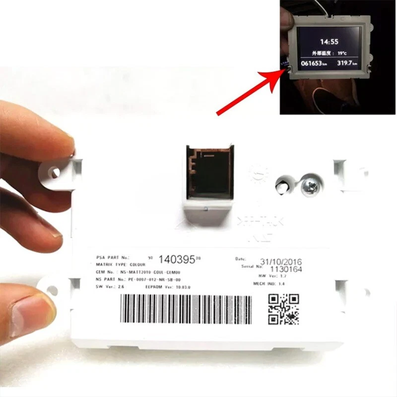 Instrumento pantalla pequeña color para citroen 1.2 1.6 desplazamiento OE6155JA Foto 2 de 4