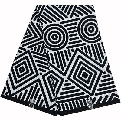 Afrikanischer Stoff Druck 100% Baumwolle Ankara von Yards Basteln Nähen Material