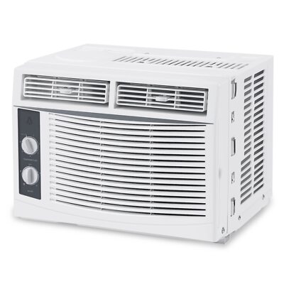 Window Air Conditioner 5000 BTU Quiet Mechanical Controls 115V Window AC Unit