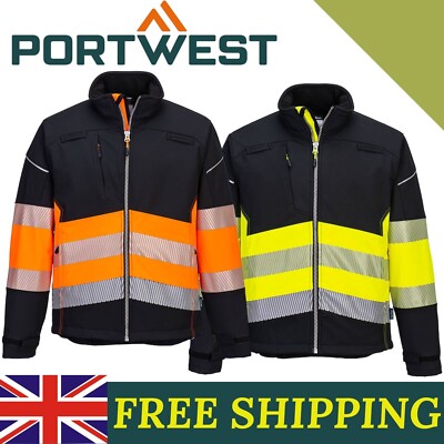 Original Portwest Hi-Vis Viz Feuchtigkeit Docht Sicherheit Arbeit T181