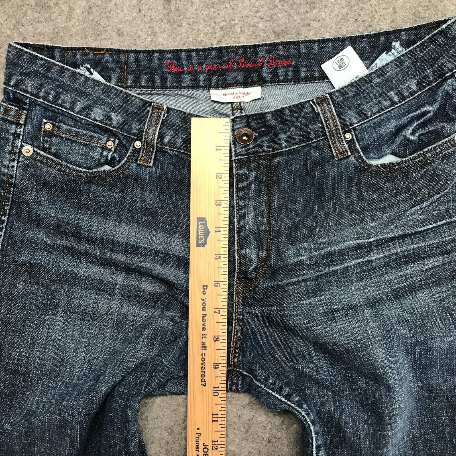 Levi's 552 Jeans Womens Sz 12M/W31 Mid Rise Strai… - image 12