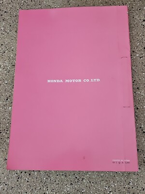 VINTAGE 1969 HONDA SL90 HONDA 90 PARTS LIST 1 HONDA GENUINE PARTS