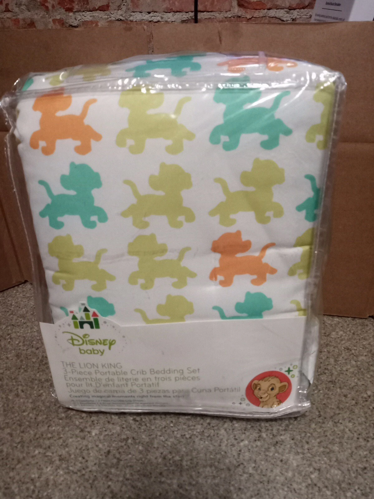 Disney baby THE LION KING 3-Piece Portable Crib Bedding Set
