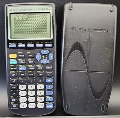 Texas Instruments T1-83 Plus Graphing Calculator Black Cover PARTS ONLY