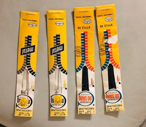 Vintage Conmar No/Snag/ & Talon & JP. Coats Zipper -Set of 8️⃣ - NEW in Package - Picture 2 of 9