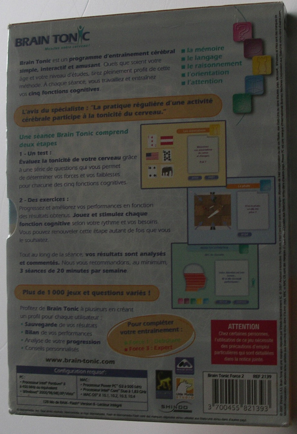 BRAIN TONIC Force 2 libérez votre potentiel cognitif avec l'exercice mental - 3