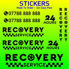 RECOVERY TRUCK STICKERS GRAPHICS STRIPES to fit TRANSIT IVECO RELAY SPRINTER x9