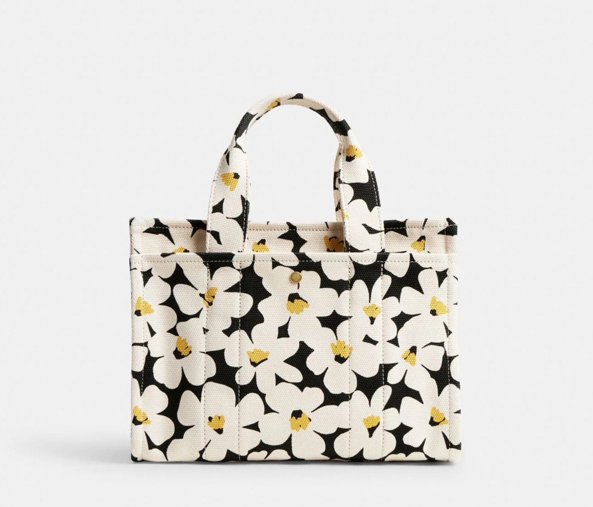 ☂️🍄Coach Rogue Cargo Floral Print Canvas☄️SMALL☄️Tote 26