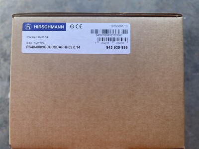 New Unopened Hirschmann RS40-0009CCCCSDAPHH09.0.14 RS40  Gigabit 943 935-999