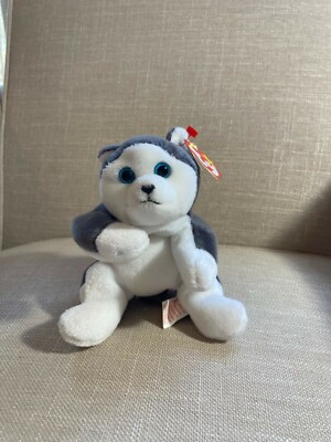 TY Beanie Baby Rare Retired Original Pristine Mint Condition 1996 Nanook Dog PVC