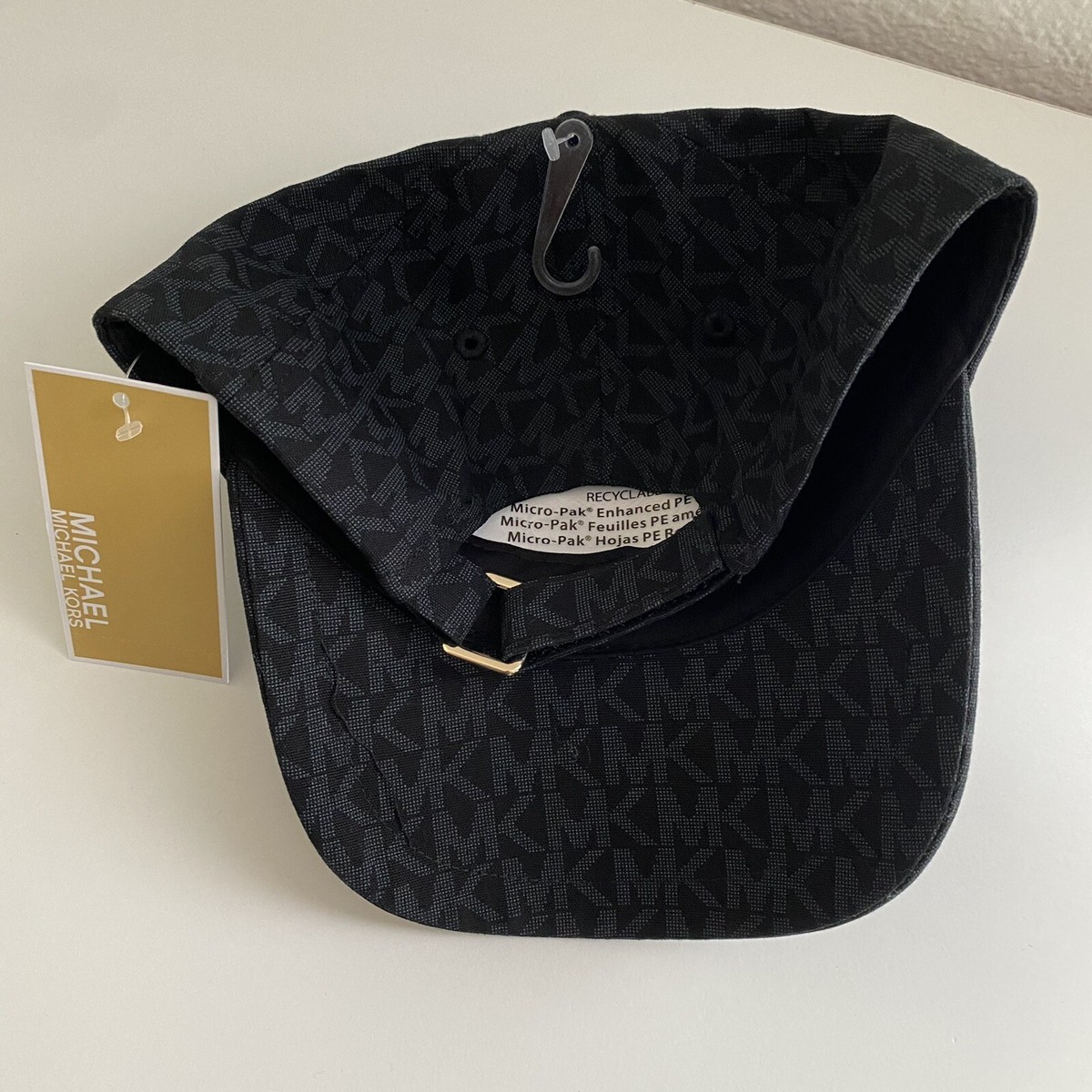 Michael Kors Monogram MK Logo Black Baseball Cap Hat Adjustable Printed Logo Michael Kors Monogram MK Logo Black Baseball | Mercari main image 4