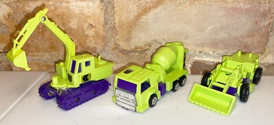 G1 Transformers Constructicon Lot of 3 - Scavenger Scrapper Mixmaster Incomplete