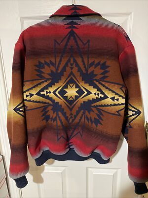 Vintage Pendleton High Grade Wool Bomber Jacket Native