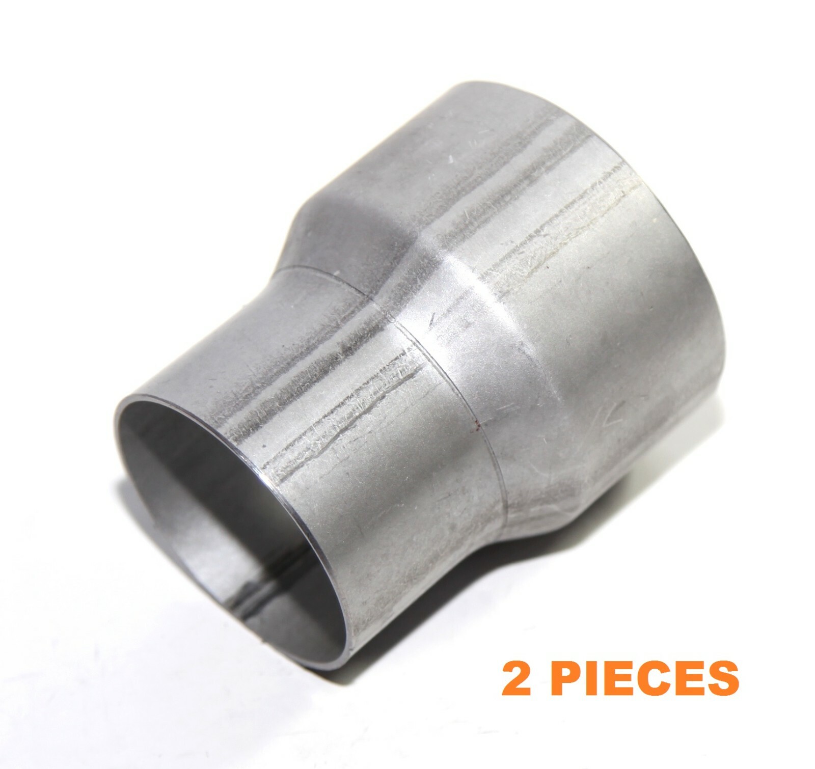 2PC Universal Aluminized Steel Exhaust Pipe Reducer 3.6"Length 3" ID
