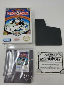 NINTENDO MONOPOLY (Nintendo NES Entertainment System , 1991, COMPLETE CIB) MINT!