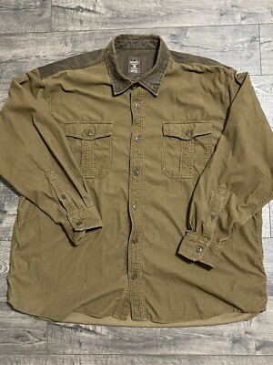 Redhead Corduroy Long Sleeve 2XL Brown