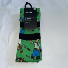 Stance All Mountain Snowboarding Outdoor Crew Socks Size M NEW