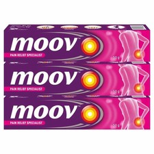 Moov Fast Pain Relief Cream with Nilgiri Oil 50g Ayurvedic Ointment Pack of 3