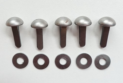 #ad #ad Czech army repro WW2 WWII M32 34 EGG SHELL helmet liner rivet set with washers $18.00