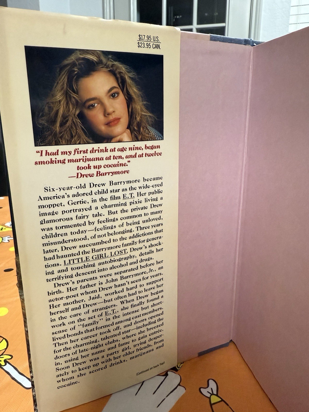 Little Girl Lost by Drew Barrymore and Todd Gold.. 1990 First Edition HC w/ DJ.