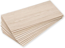 12 Pack Balsa Wood Sheets, 200X100X1Mm Balsa Wood Thin, Balsawood Board for Home