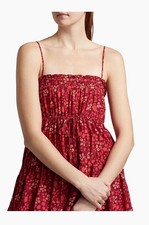 Ulla Johnson Kalila Coral Red Cover-Up Dress Size M $370