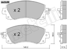 metelli 22-1161-0 Bremsbelagsatz für Scheibenbremse Bremsbelagsatz für Subaru 