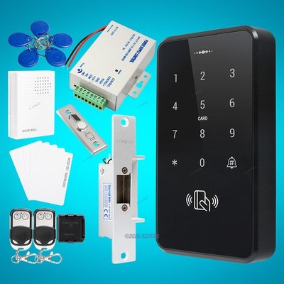 Waterproof NC Door Lock 125Khz RFID Access Control System+Doorbell