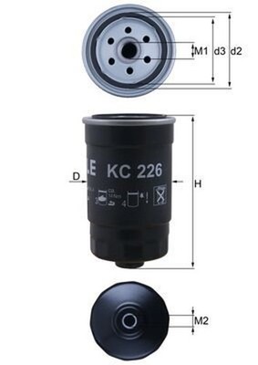 Kraftstofffilter KNECHT KC 226 Anschraubfilter für TUCSON SPORTAGE ELANTRA SANTA