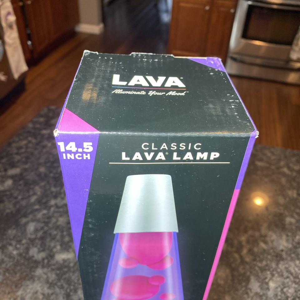 I-TOTAL Lava Lamp Magma/Glitter Trasparente - Lampada Lava Retro Con Lampadina 30W Inclusa