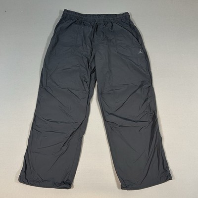 Nike Air Jordan Essential Woven Track Pants Mens XL Black Drawstring Jumpman