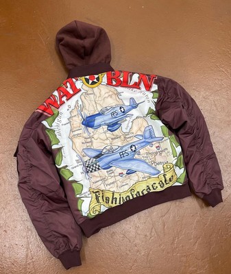 Stylish Burgundy Bomber Jacket by fishingforscale