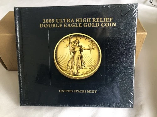 2009 Ultra High Relief Double Eagle Gold Coin Hardcover Book new sealed US Mint