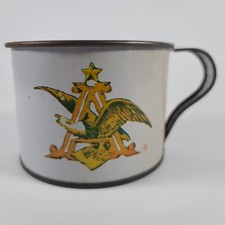 Budweiser Beer Clydesdales 1960s Tin Metal Cup RARE Collector Item