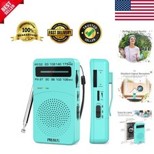 J-166 Portable Radio AM FM, Gifts for Dad and Mom, Battery Operated Radio wit...