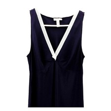 Vera Wang navy slip dress nightgown small