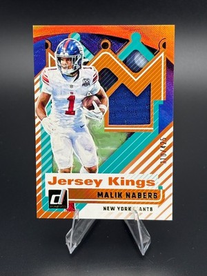 2025 Donruss Jersey Kings Malik Nabers #/425 #JK-MNS Giants