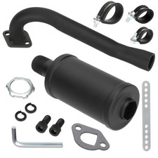 FVRITO Exhaust Pipe Muffler Silencer Kit for Predator 212cc 196cc 6.5hp Non Hemi