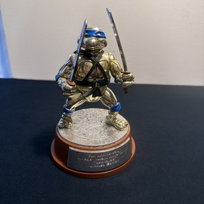 1992 Playmates TMNT Teenage Mutant Ninja Turtles Leonardo Gold 5th